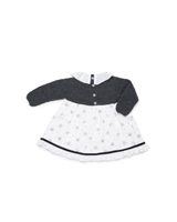 VESTIDO CUERPO PUNTO ESTRELLA ANTRACITA 18M