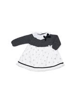 VESTIDO CUERPO PUNTO ESTRELLA ANTRACITA 6M