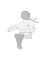 CONJUNTO 3.P RECOGIDAS PASACINTAS BLANCO/GRIS 3M