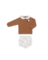 CONJUNTO PANTALON ANIMALITOS TOSTADO 6M