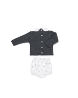 CONJUNTO PANTALON ESTRELLA ANTRACITA 6M