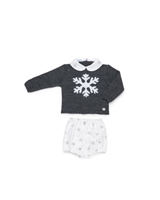 CONJUNTO PANTALON ESTRELLA ANTRACITA 6M