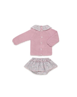 CONJUNTO BRAGA VOLANTE FLORECITAS MAQUILLAJE 3M