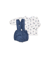 CONJUNTO CAMISA ZORRITOS CON TIRANTES AZAFATA 12M
