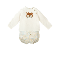 CONJ NIÑO PANTALON CORTO + SUDADERA ATARDECER  1M