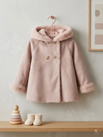 ABRIGO PELLIZA DOBLE FAZ ROSA EMP 36M