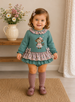 CONJUNTO NIÑA MONITA 6M