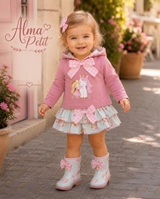 CONJUNTO NIÑA ALMA UNICORNIO ROSA 6M
