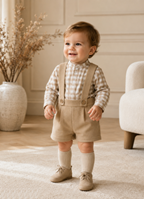 CONJUNTO NIÑO VICHY ARENA 6M