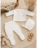 CONJUNTO LANA 3 PZAS BEIGE - 3 M