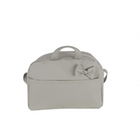 BOLSO MATERNAL POLIPIEL LAZO GRIS