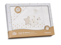 TRIPTICO MINICUNA OSITO SENTADO ESTRELLA BLANCO-BEIGE
