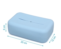 PORTA TOALLITAS SILICONA AZUL KIOKIDS
