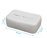 PORTA TOALLITAS SILICONA GRIS KIOKIDS 