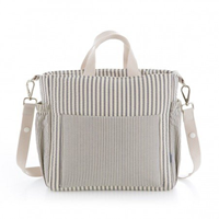 BOLSO MATERNAL PACK DERBY GRIS 16x43x37 CM