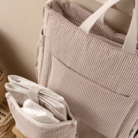 BOLSO MATERNAL PACK CANDELA WINE 16x43x37 CM