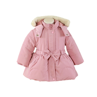 Abrigo bebe niña Rosa oscuro 12M