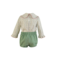 BLUSA CON PANTALON CORTO Verde 12M