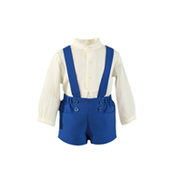 CAMISA CON PANTALON CORTO niño Azul 12M