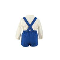 CAMISA CON PANTALON CORTO niño Azul 12M