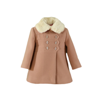 Abrigo bebe niña Camel 12M