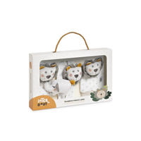 SET SONAJEROS PARA PIES Y MUÑECAS LEON