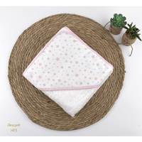 CAPA BAÑO ESTRELLAS ALMA 80X80 BLANCO-ROSA