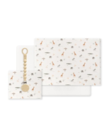 TRIPTICO CUNA GRANJA KOALA BORDADO Y BROCHE BLANCO
