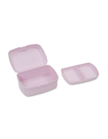 SET FIAMBRERA , BOTELLA DE AGUA Y 2 TAPONES PETALOS ROSA