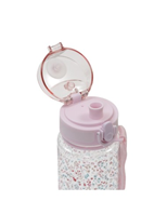 SET FIAMBRERA , BOTELLA DE AGUA Y 2 TAPONES PETALOS ROSA