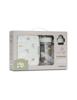 SET FIAMBRERA , BOTELLA DE AGUA Y 2 TAPONES GRANJA KOALA VERDE