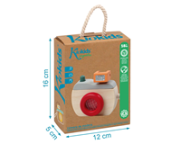CAMARA FOTOS MADERA KIOKIDS 10X9 CM