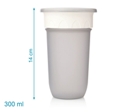 VASO STEP 3 300ML GRIS KIOKIDS