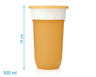 VASO STEP 3 300ML AMARILLO KIOKIDS