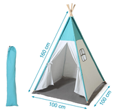 TEEPEE AZUL KIOKIDS 100X100X160CM