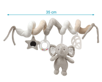 ESPIRAL KIOKIDS ELEFANTE 35CM  CUNA/COCHE