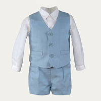 CONJUNTO 3 PZAS LINO AZUL CIELO 24M