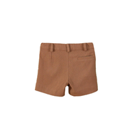 CONJUNTO CAMISA VICHY CON RIBETE Y SHORT MARRON 24M