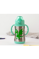 BOTELLA KIOKIDS DRAGON VERDE 280ml ACERO INOX