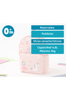 MOCHILA ROSA KIOKIDS 24X21 CM