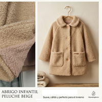 ABRIGO SHERPA BEIGE 12M