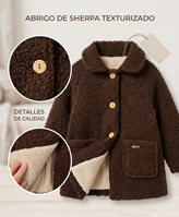 ABRIGO SHERPA MARRON 24M
