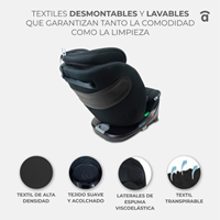 SILLA AUTO AUSTEN 2 NEGRO I SIZE 40-150CM