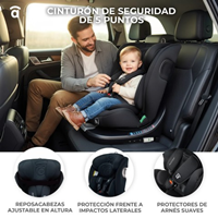 SILLA AUTO AUSTEN 2 NEGRO I SIZE 40-150CM