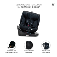 SILLA AUTO AUSTEN 2 NEGRO I SIZE 40-150CM