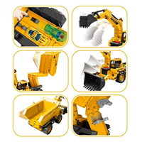 Excavadora convertible en pista 2 en 1
