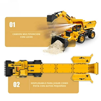 Excavadora convertible en pista 2 en 1