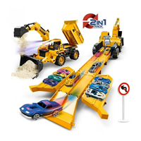 Excavadora convertible en pista 2 en 1