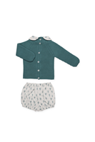 CONJUNTO PANTALON ARBOLES CUELLO VERDE 3M