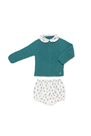 CONJUNTO PANTALON ARBOLES CUELLO VERDE 3M